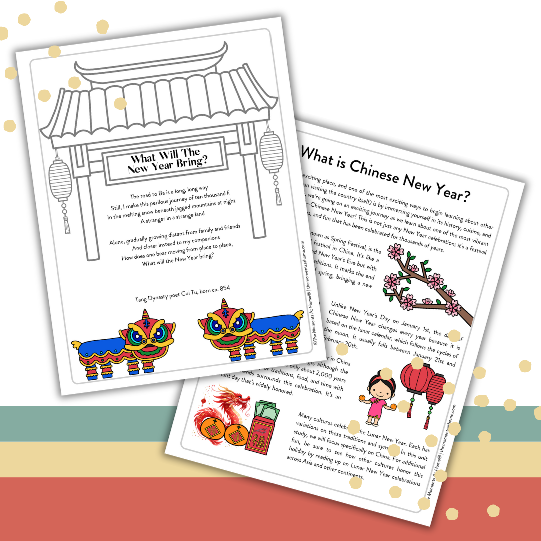 Chinese New Year Unit Study Starter Kit
