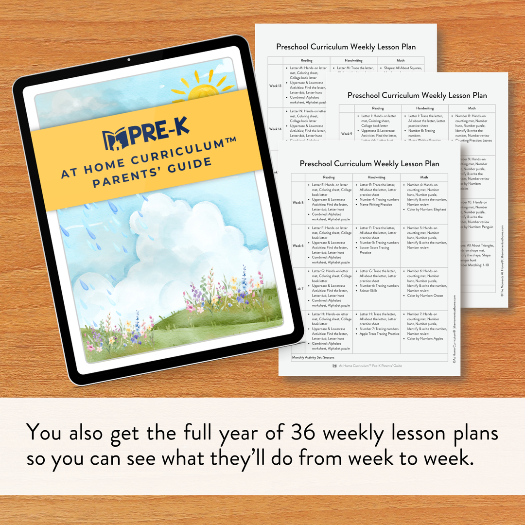 Pre-K At Home Curriculum (TK)