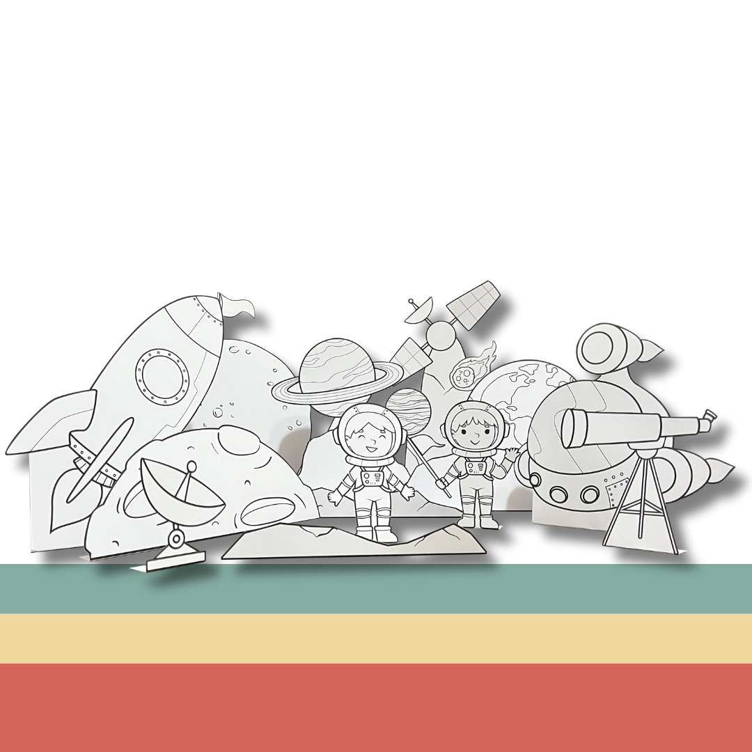 3D Space Paper Craft: to the Moon!