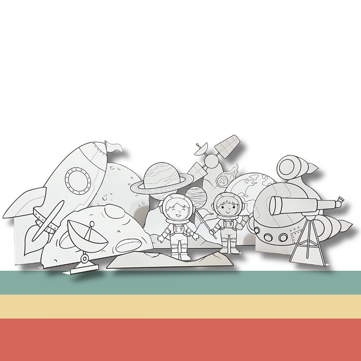 3D Space Paper Craft: to the Moon!