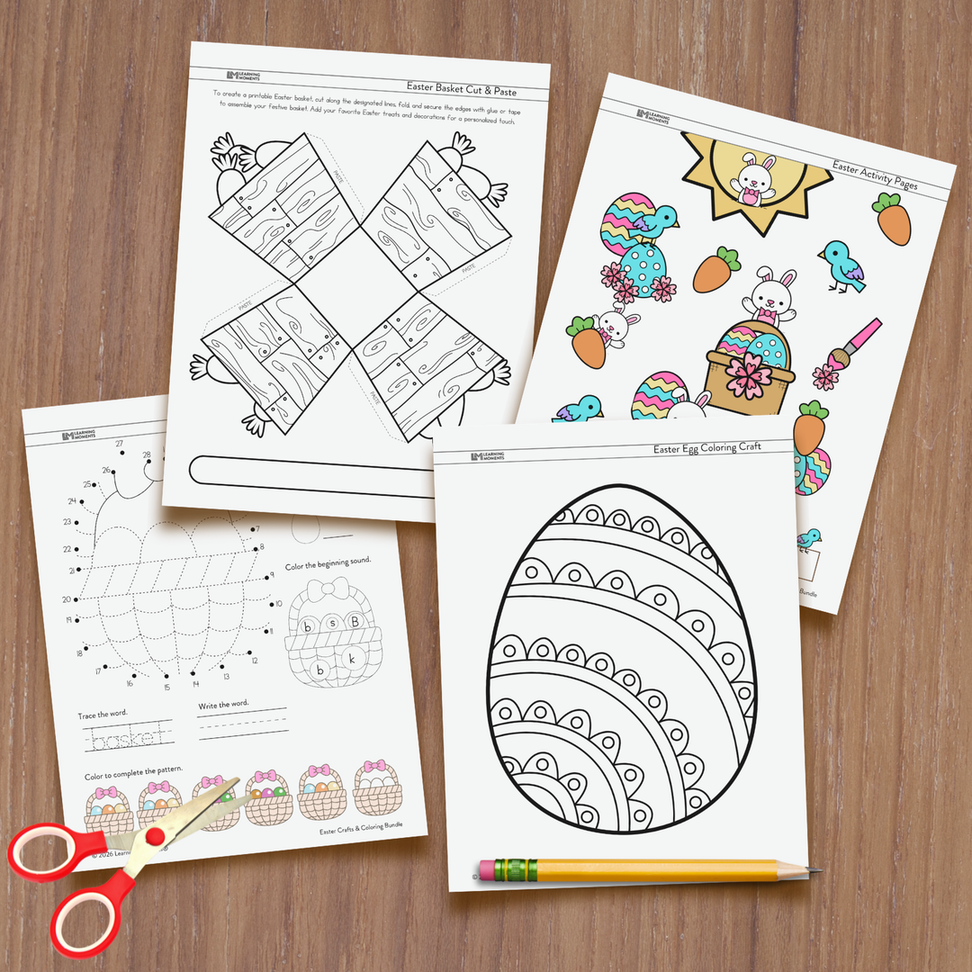 Easter Crafts and Coloring Bundle