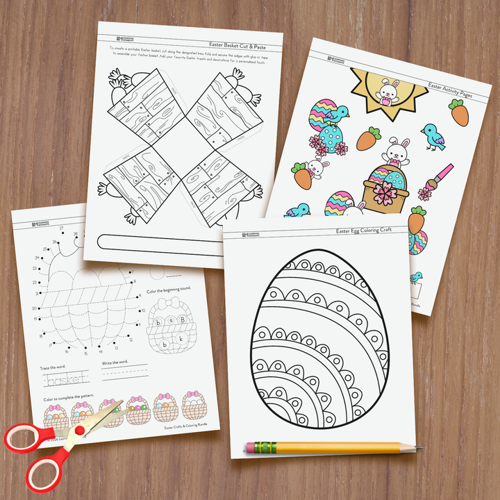 Easter Crafts and Coloring Bundle