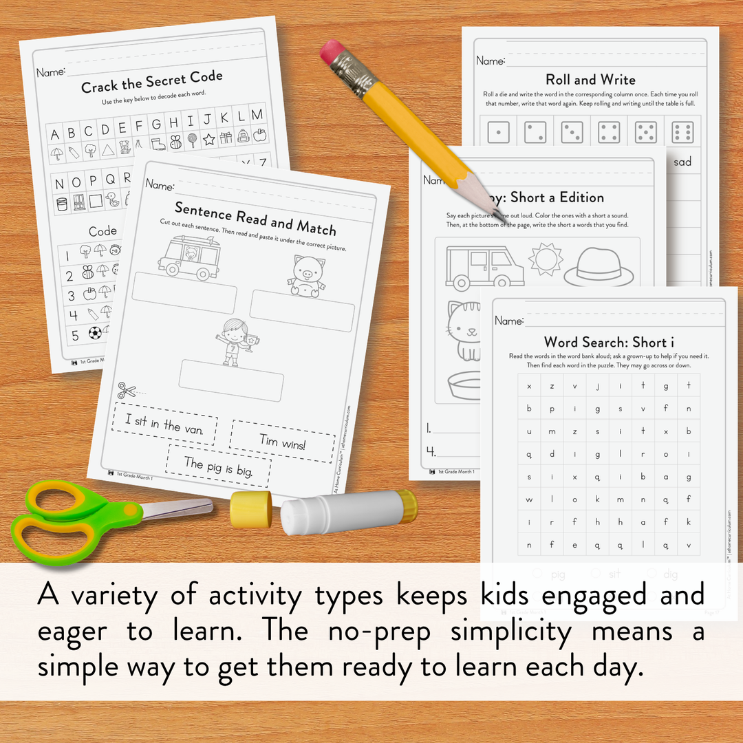 First Grade Spelling & Word Fun