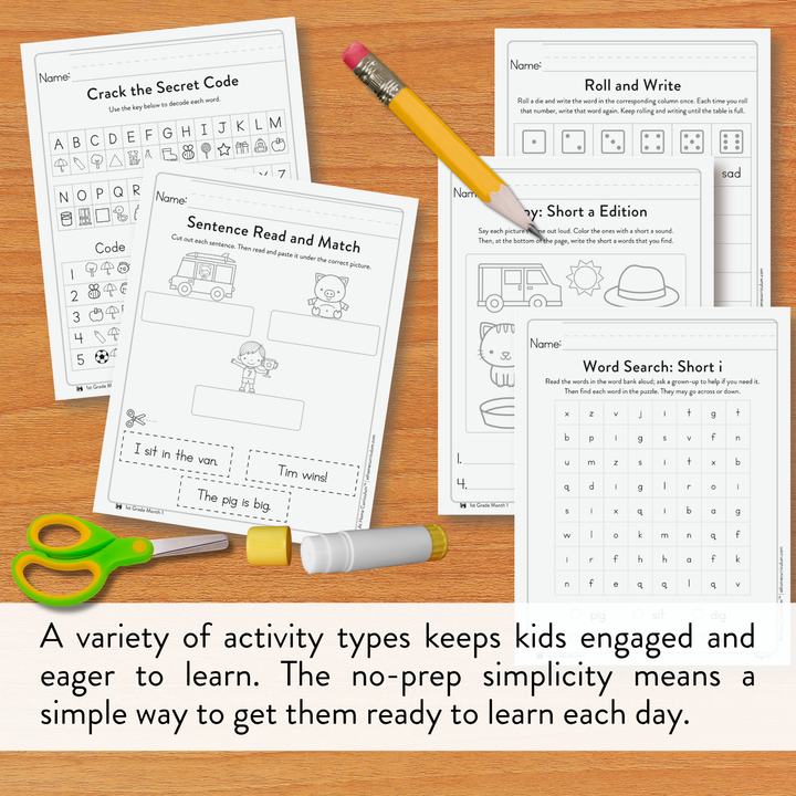 First Grade Spelling & Word Fun