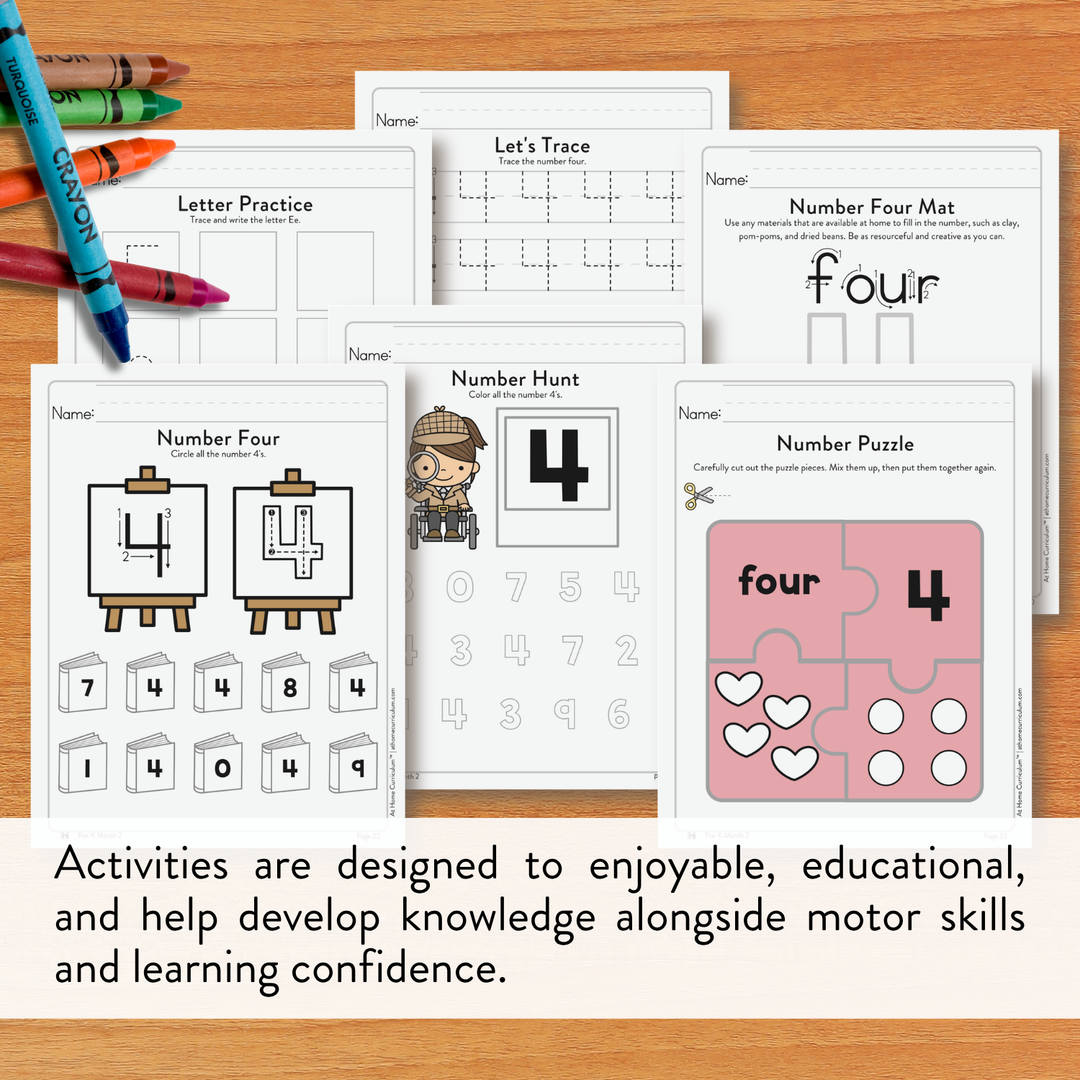 Pre-K At Home Curriculum (TK)