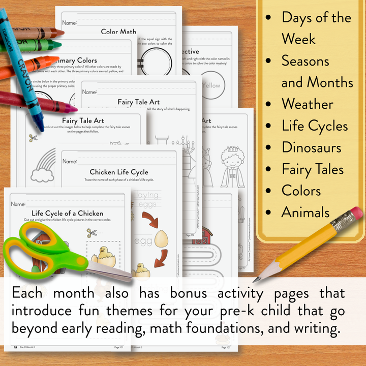 Pre-K At Home Curriculum (TK)